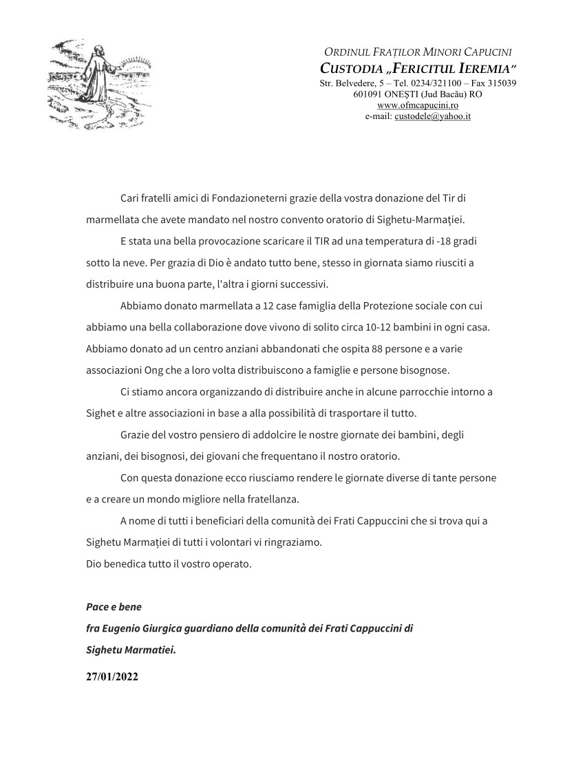 Lettera fondazioneeterni gennaio 2022