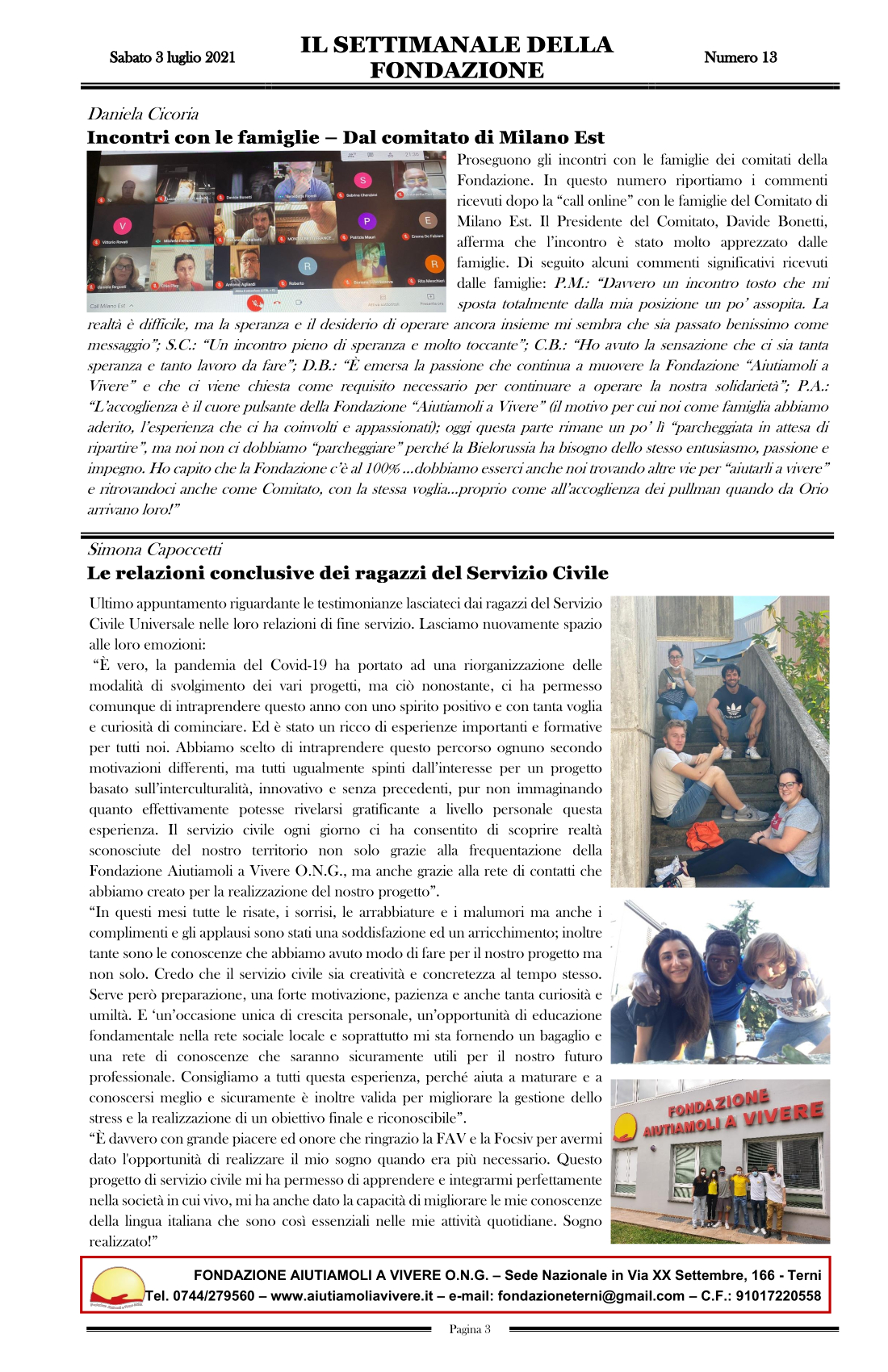 IL SETTIMANALE DELLA FAV 13 pagina3